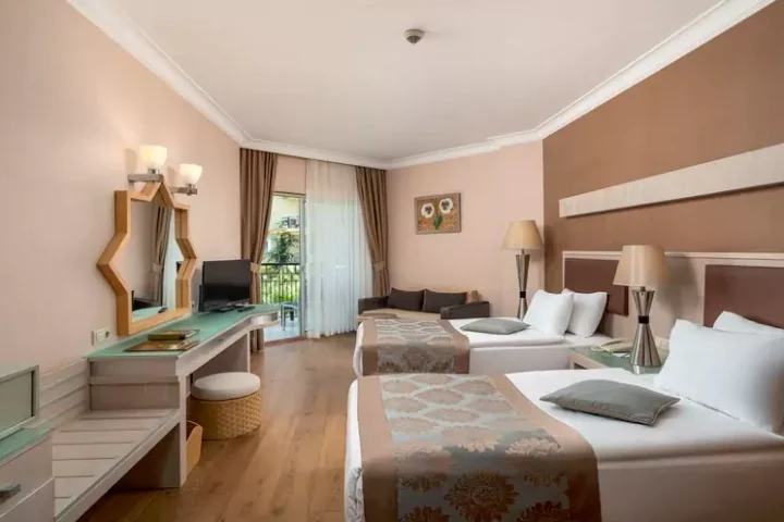 Mukarnas SPA Resort Standartinis didelis kambarys su šoniniu vaizdu į jūrą Turkija, Alanija